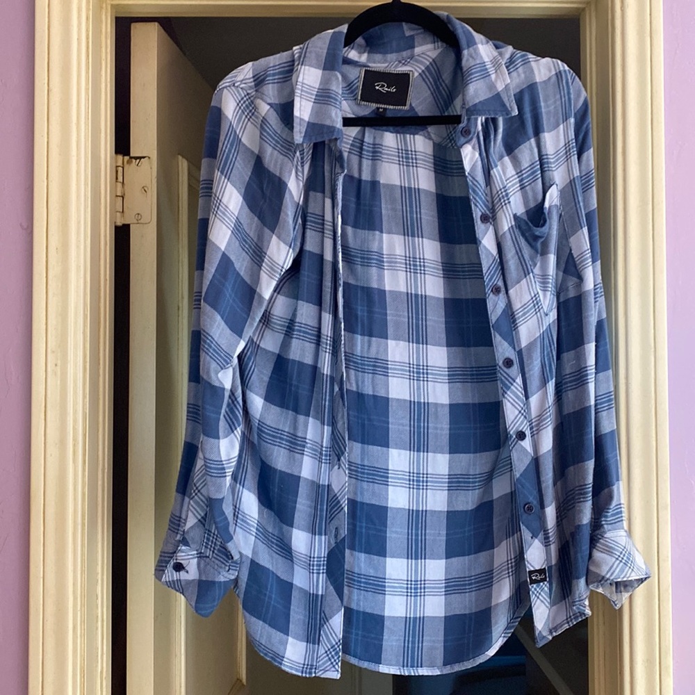 Rails soft plaid button down